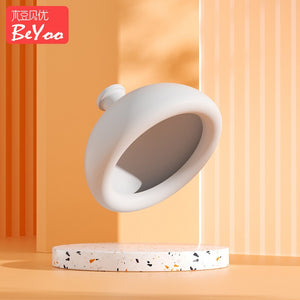 Sputa din silicon pentru sugari si copii mici, Flippy, dispozitiv de eructare, cupa pentru terapie toracica, 10.1x6.5 cm, Alb-0