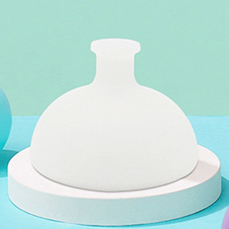 Sputa din silicon pentru sugari si copii mici, Flippy, dispozitiv de eructare, cupa pentru terapie toracica, 7.5x6 cm, Transparent-0