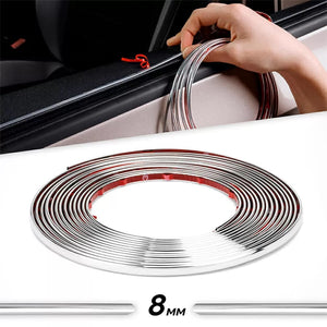 Rola Ornament autoadeziv, 8mm x 15m, culoare Crom SILVER-0