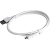 Cablu Date/Incarcare micro USB Fast Charging 5A 1m Alb-0