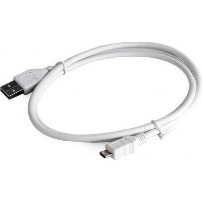 Cablu Date/Incarcare micro USB Fast Charging 5A 1m Alb-0