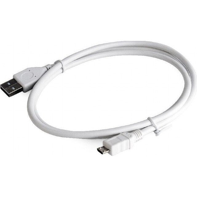 Cablu Date/Incarcare micro USB Fast Charging 5A 1m Alb-0