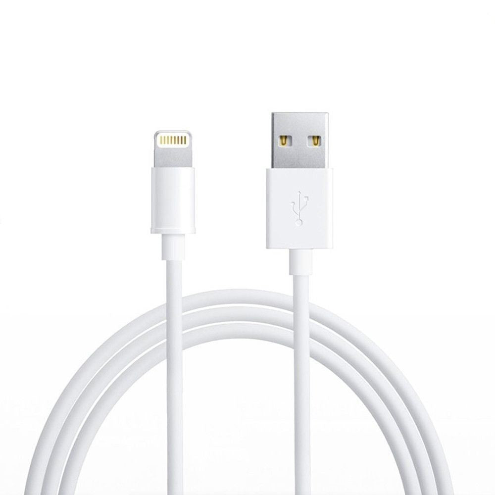 Cablu Date Lightning 1 m Bulk, Alb-0