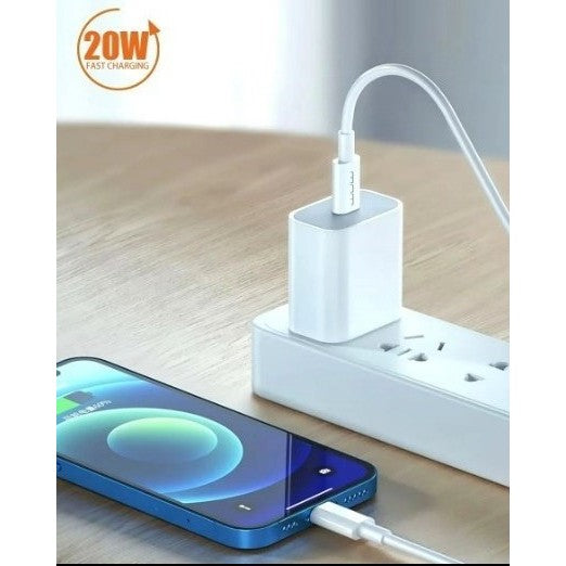 Cablu De Date USB Type-C la iPhone Flippy WUW-X181 20W 1 m, Alb-5