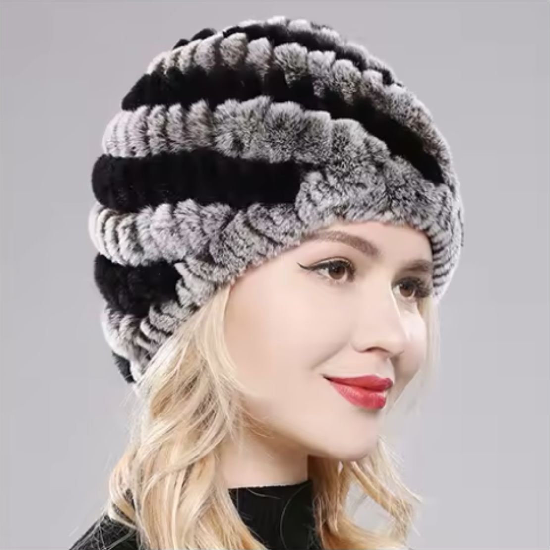 Caciula Premium Eleganta din Blanita Calduroasa de Iarna