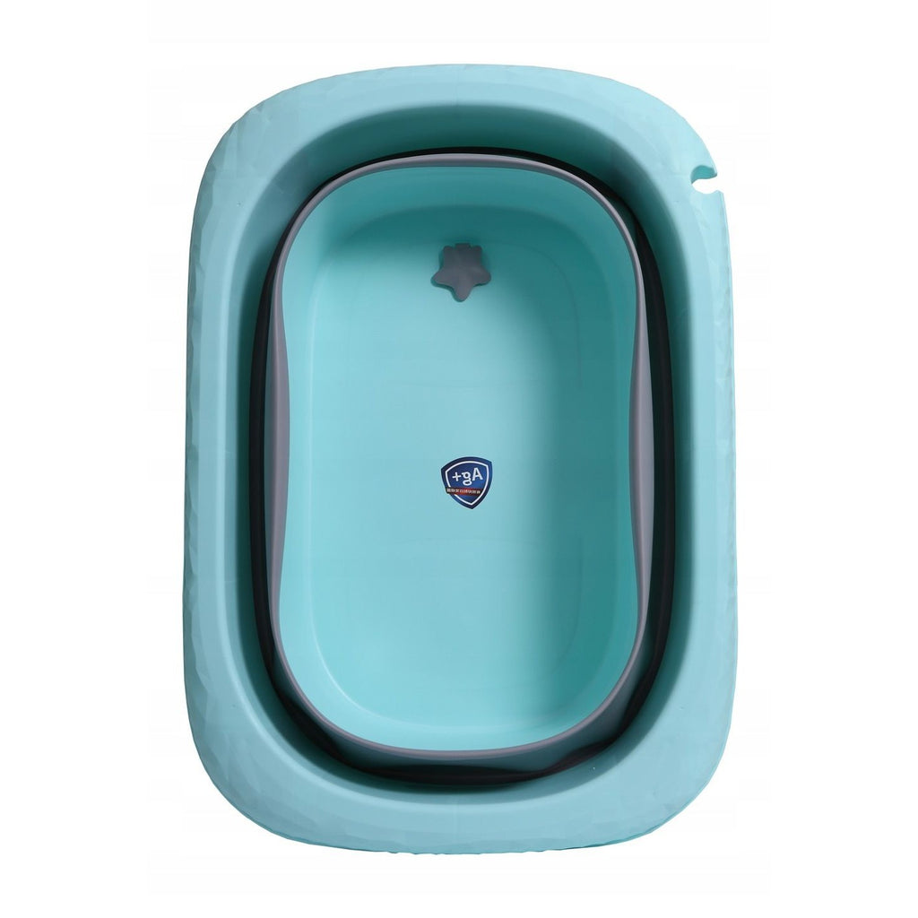 Cada Pliabila pentru Baie, Flippy, din PP+TPE, pentru Copii 0-6 Ani, cu Picioare, Suport de Sezut, Scurgere Etans, 80 x 52 x 42 cm, Albastru-2