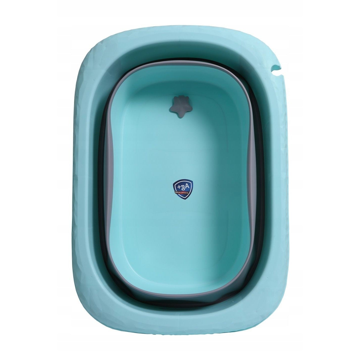 Cada Pliabila pentru Baie, Flippy, din PP+TPE, pentru Copii 0-6 Ani, cu Picioare, Suport de Sezut, Scurgere Etans, 80 x 52 x 42 cm, Albastru-2