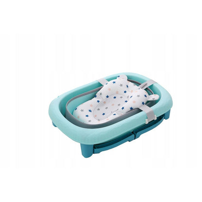 Cada Pliabila pentru Baie, Flippy, din PP+TPE, pentru Copii 0-6 Ani, cu Picioare, Suport de Sezut, Scurgere Etans, 80 x 52 x 42 cm, Albastru-5