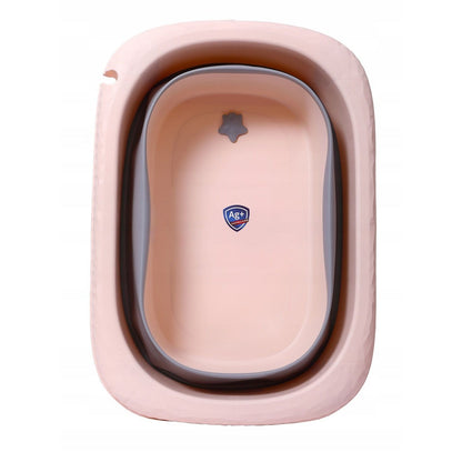 Cada Pliabila pentru Baie, Flippy, din PP+TPE, pentru Copii 0-6 Ani, cu Picioare, Suport de Sezut, Scurgere Etans, 80 x 52 x 42 cm, Portocaliu-2