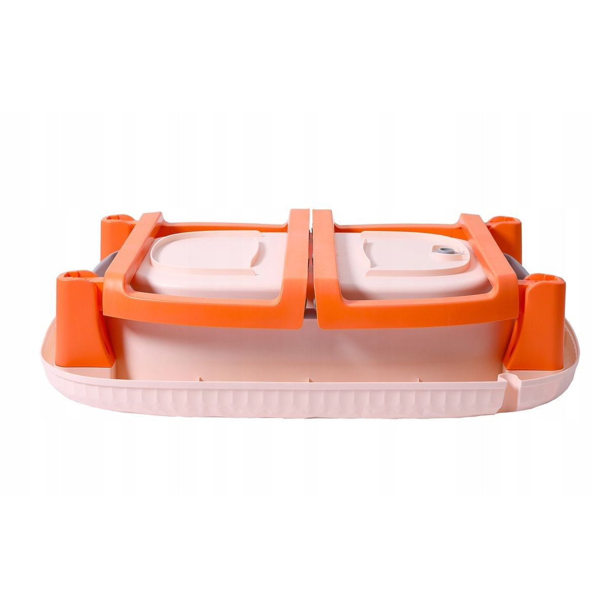 Cada Pliabila pentru Baie, Flippy, din PP+TPE, pentru Copii 0-6 Ani, cu Picioare, Suport de Sezut, Scurgere Etans, 80 x 52 x 42 cm, Portocaliu-5