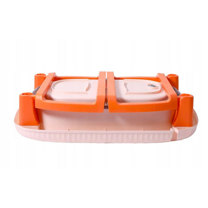 Cada Pliabila pentru Baie, Flippy, din PP+TPE, pentru Copii 0-6 Ani, cu Picioare, Suport de Sezut, Scurgere Etans, 80 x 52 x 42 cm, Portocaliu-5