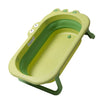 Cada Pliabila pentru Baie, Flippy, din PP+TPR, pentru Copii 0-6 Ani, Model Crocodil, Dop de Scurgere, 80x54x21 cm, Verde-0