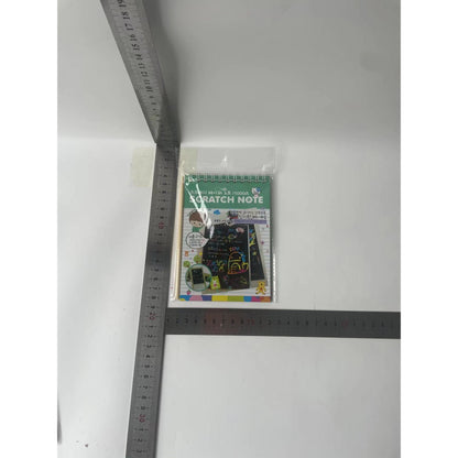 Caiet cu fise razuibile Flippy, DIY Magic Scratch, 12 File, Curcubeu, Creion din Lemn, Cartonase negre, A5, Multicolor-6