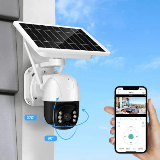 Camera de supraveghere cu panou solar, Wifi, Senzor de Miscare, 1080p, Jortan JT-8181XM