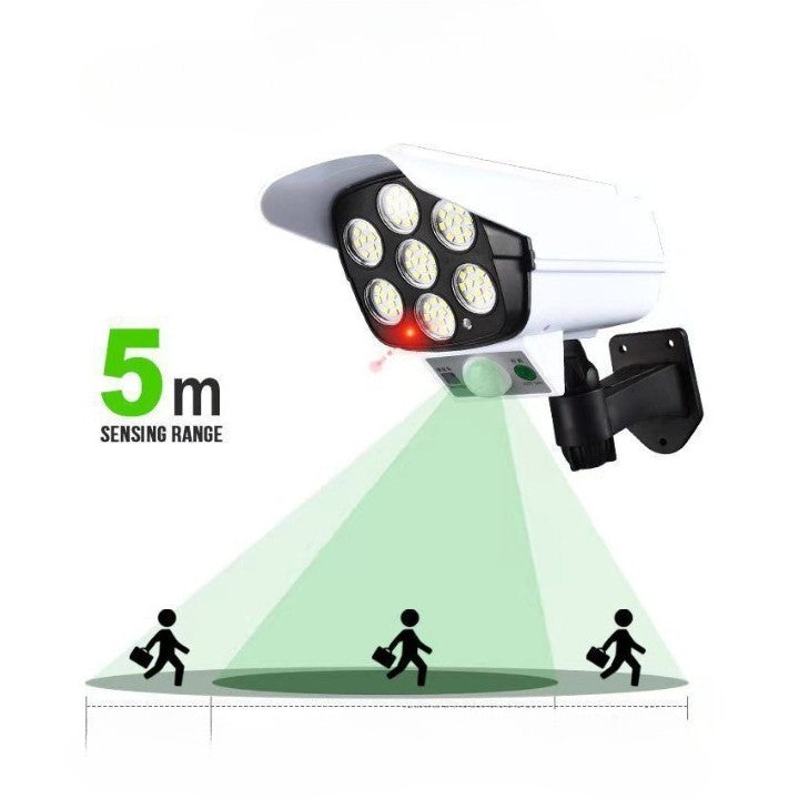 Camera de supraveghere falsa, incarcare solara, 77 LED-uri, senzor de miscare, Flippy-4