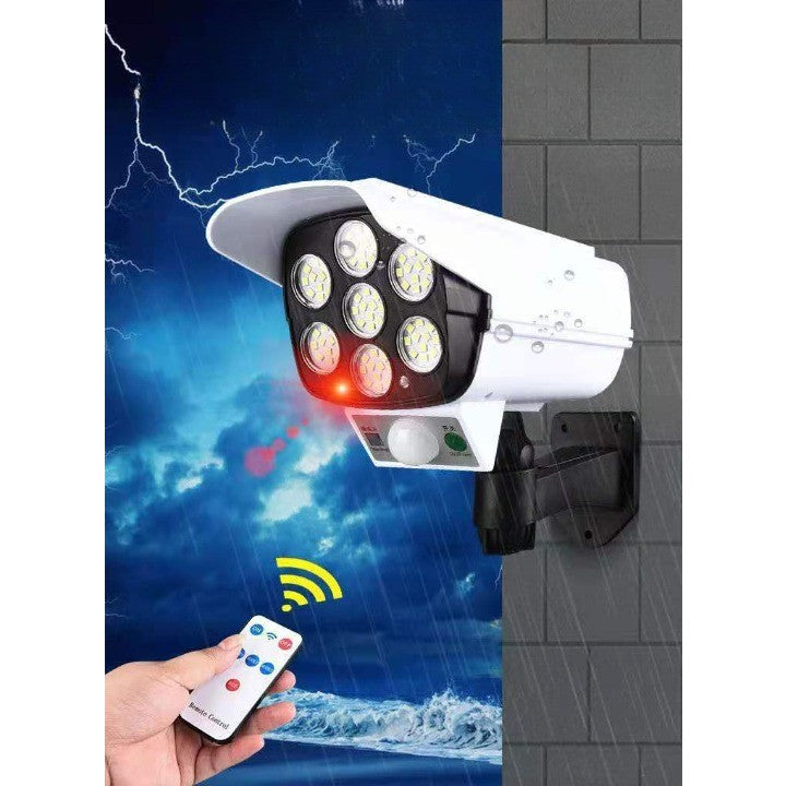 Camera de supraveghere falsa, incarcare solara, 77 LED-uri, senzor de miscare, Flippy-8