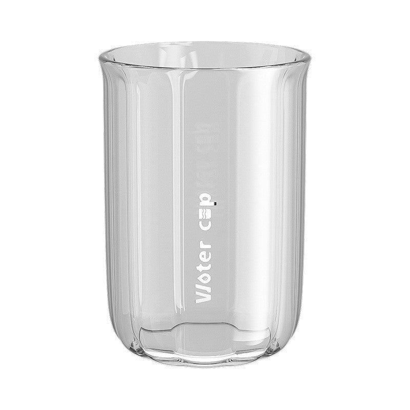 Cana de Apa pentru Clatit, Flippy, pentru Periuta de Dinti, 200 ml, 10.4 x 7.3 cm, Gri Transparent-3