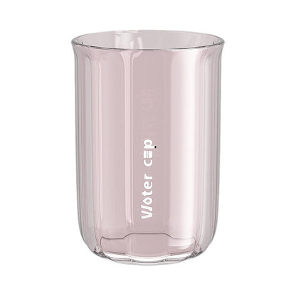 Cana de Apa pentru Clatit, Flippy, pentru Periuta de Dinti, 200 ml, 10.4 x 7.3 cm, Roz Transparent-2