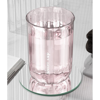 Cana de Apa pentru Clatit, Flippy, pentru Periuta de Dinti, 200 ml, 10.4 x 7.3 cm, Roz Transparent-7