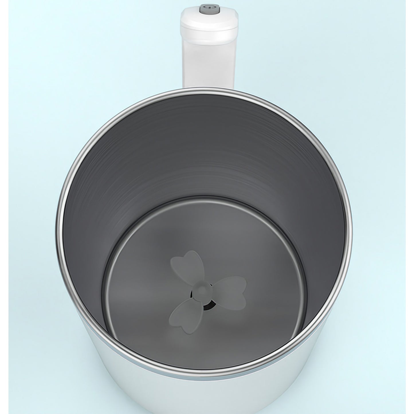 Cana portabila cu mixer incorporat, Flippy, pe baterii, 380 ml, alb-2