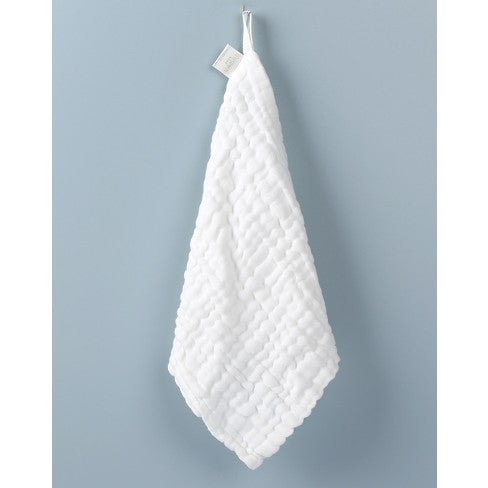 Prosop Absorbant din Bumbac pentru Bebelusi, Flippy, 30x30 cm, Sase Straturi, Alb-0