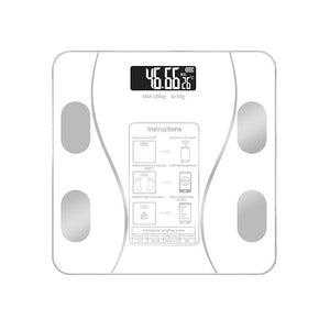 Cantar Electronic Inteligent De Baie Flippy Cu Aplicatie Smart, Corporal, Ecran Digital Iluminat, Termometru, Suporta Maxim 180 Kg, 26 x 26 cm, Baterii, Alb-0