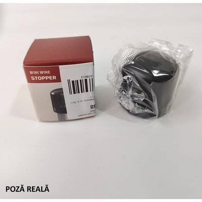 Capac de Etansare a Sticlei de Sampanie, Flippy, Rotativ, On-Off, Silicon, Reutilizabil, Usor de Depozitat si Folosit, 3.8 x 3.8 x 3.8 cm, Negru-5