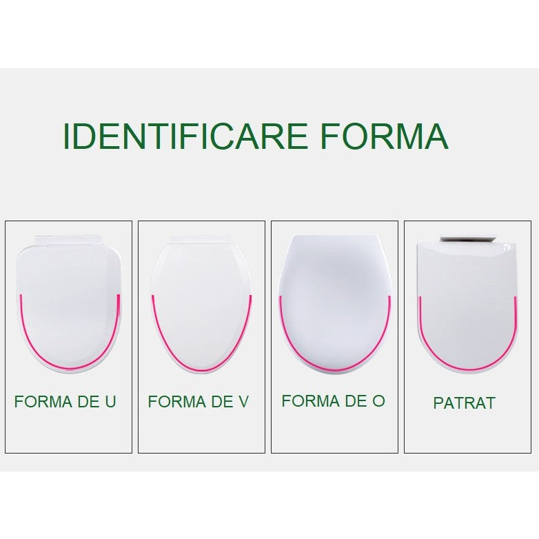Capac de Toaleta cu Reductie 3 in 1, Flippy, pentru Copii +3 Ani si Adulti, Coborare Lenta si Silentioasa, Instalare Usoara, din PP5 , in Forma de U, Alb/Roz-7