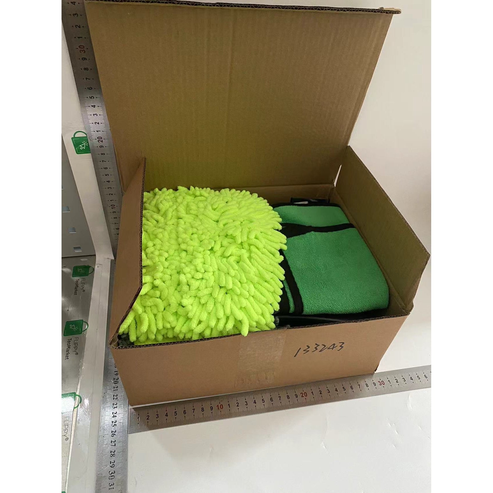 Set 30 Accesorii pentru Curatare Auto, Flippy, Interior si Exterior, Verde-1