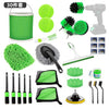 Set 30 Accesorii pentru Curatare Auto, Flippy, Interior si Exterior, Verde-0