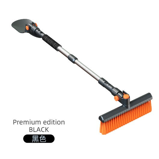 Racleta Auto pentru Zapada cu Doua Capete, Flippy, Dezapezire Masina, cu Maner Lung, Ergonomica, Detasabila, pentru Geamuri si Caroserie, Usor de Utilizat, 48 cm- 78 cm, Gri-0