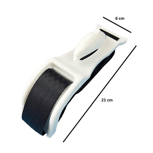 Deviator Centura de Siguranta, Flippy, pentru Burtica Gravidelor, Universal, Ajustabil, 21x6 cm, Model Delfin Alb-1