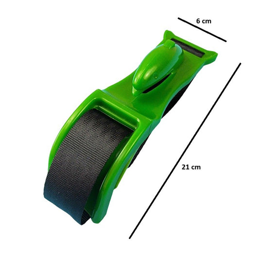 Deviator Centura de Siguranta, Flippy, pentru Burtica Gravidelor, Universal, Ajustabil, 21x6 cm, Model Delfin Verde-1