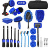 Set 25 Accesorii pentru Curatare Auto, Flippy, Interior si Exterior, Albastru-0