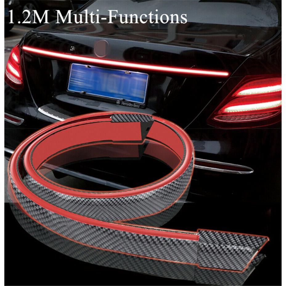 Eleron auto cu lampa stop frana suplimentara pentru autoturisme, 12V, 120cm, Carbon-5
