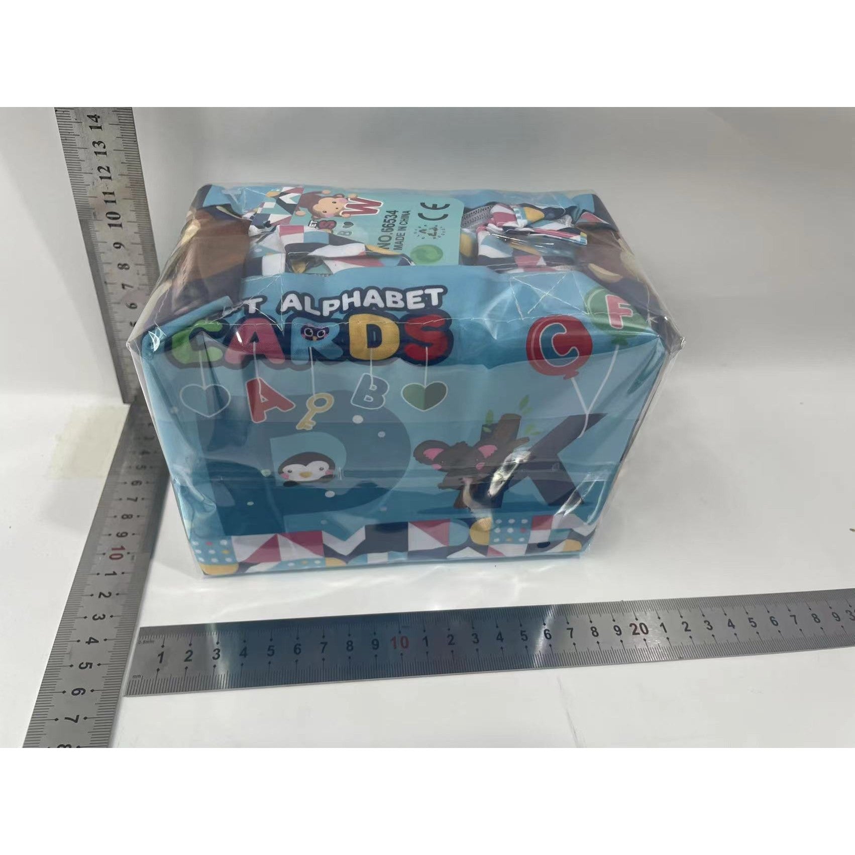 Set 26 Carduri din Panza cu Doua Fete, Flippy, Model Litere, Educational, Interactiv, Saculet Inclus, Multicolore-1