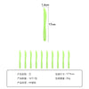 Set 10 Cutite de Unica Folosinta, Flippy, 17x1.6 cm, verde-0