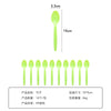 Set 10 Linguri de Unica Folosinta, Flippy, 15x3.3 cm, verde-0