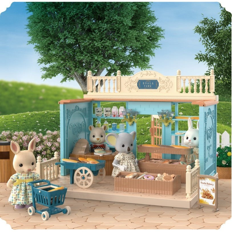 Casa de papusi cu figurine si mobilier, brutarie-4