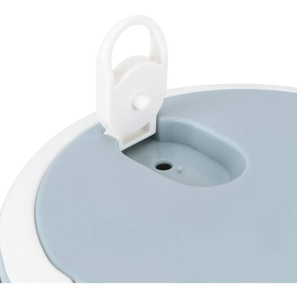 Caserola pentru alimente Flippy, lunch box, 700 ml, otel inoxidabil, maner, valva aerisire, inchidere etansa, 15 x 8.5 cm, albastru-5