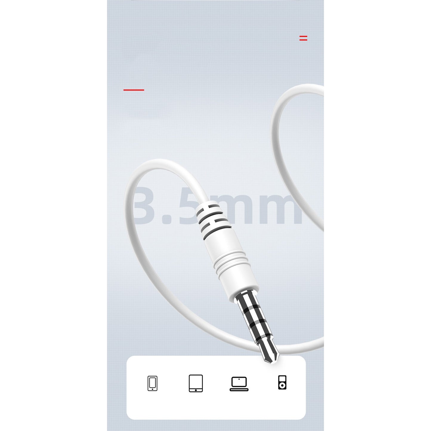 Casti Audio Stereo In-Ear, cu Microfon si cu Port Jack 3,5 mm, 1m,telecomanda pentru apeluri/volum,  Flippy Rock ES05 Blister, Alb-9