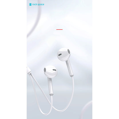 Casti Audio Stereo In-Ear, cu Microfon si cu Port Jack 3,5 mm, 1m,telecomanda pentru apeluri/volum,  Flippy Rock ES05 Blister, Alb-10