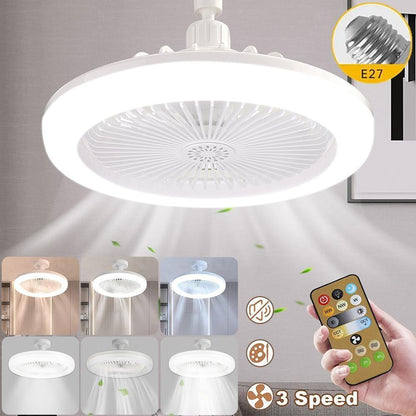 VENTILATOR DE TAVAN CU TELECOMANDĂ ȘI LUMINĂ 30W LED LAMPA FAN SMART