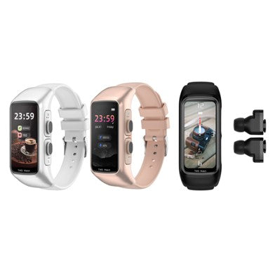 Ceas Smartwatch 2 in 1, cu Casti Bluetooth, N8 TWS, Plug in lateral, afisaj 1.47 inch , rezolutie 172*320, Negru-0