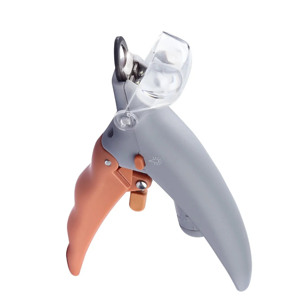 Cleste tip ghilotina pentru gheare animale, Peti Comfy cu lumina si factor marire 5X