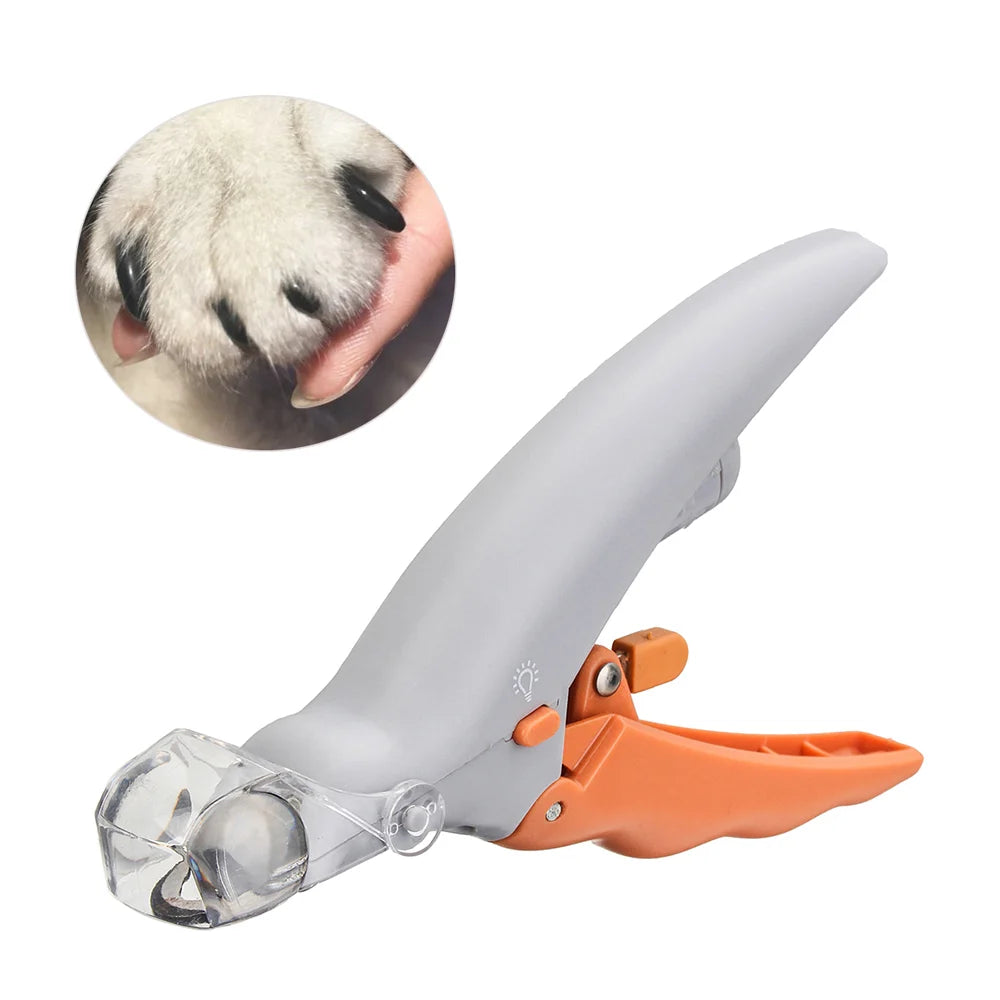 Cleste tip ghilotina pentru gheare animale, Peti Comfy cu lumina si factor marire 5X