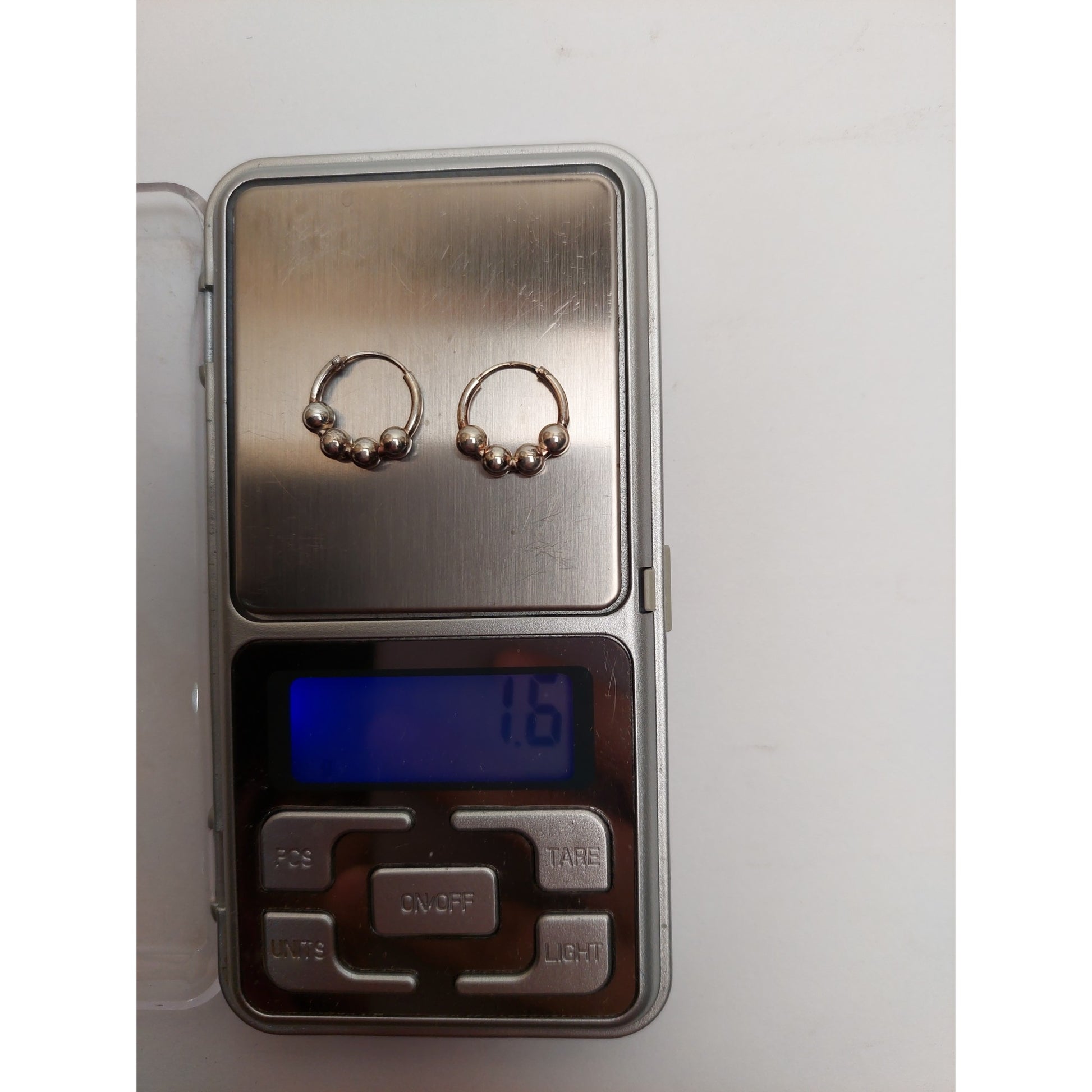 Cercei Argint 925 Creole 12 mm cu 4 Bilute, Jolie Silver, 1.6g, 1 cm x 1 cm-3