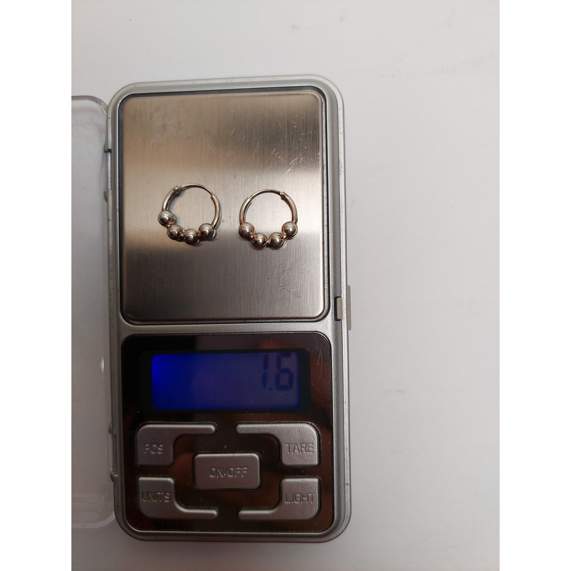 Cercei Argint 925 Creole 12 mm cu 4 Bilute, Jolie Silver, 1.6g, 1 cm x 1 cm-3