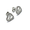 Cercei din Argint 925 Jolie Silver, Model Inimi cu Mama, 12 x 12 mm, 2.8 g-0