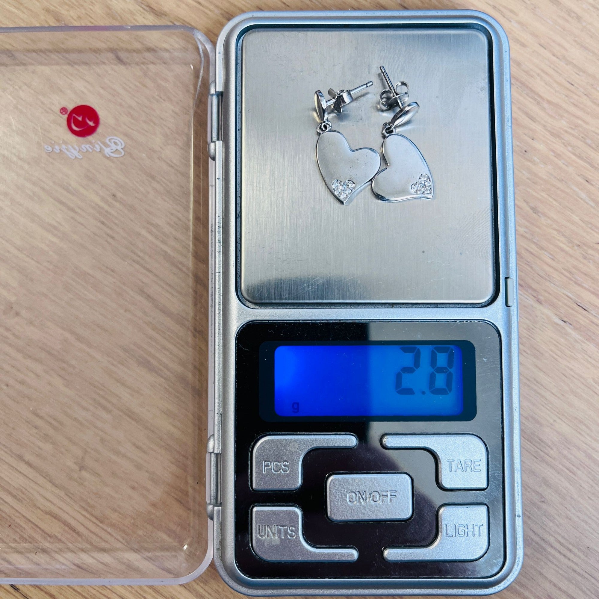 Cercei din Argint 925 Jolie Silver, Model Inimi cu Zirconii, 29 x 13 mm, 2.8 g-4